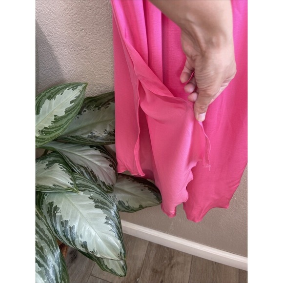 SheBird Emma One & Done Bra Maxi Dress Bright Pink Size 2 XS - Picture 6 of 12